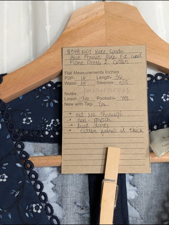 kate spade Navy Floral V-Neck Midi Dress - Picture 10 of 10